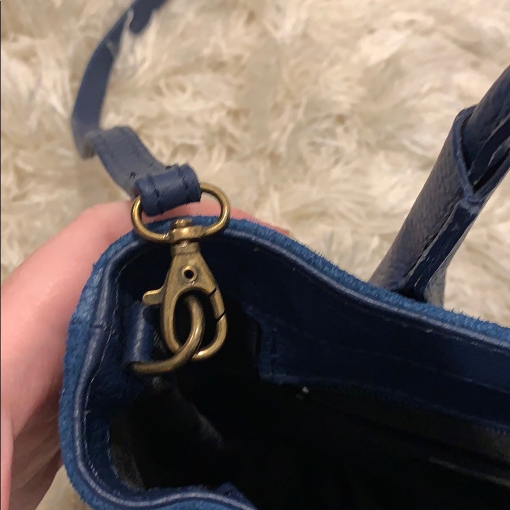 Blue Patterned Massimo Castelli Bag - image 6